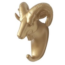 벽걸이 후크 빈티지 사슴 머리 뿔 옷걸이 모자 스카프 열쇠 사슴 뿔 행거 랙 벽 장식, G