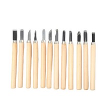 우드카빙키트 목공용 조각도 조각칼 세트 도자기 점토 조각 칼 세라믹 스크레이퍼 목공 나무 조각 끌 칼 도자기 조각 커터 12 피스