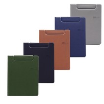 인디 마그네오 자석 인조가죽 A4 레포트화일 클립보드, 올리브