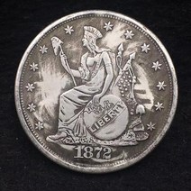 희귀동전 기념주화 1872 미국 모건 오리지널 실버 코인 1 달러 리버티 이글 메달 앨범 복사 동전 수집품 도전 크리스마스 선물