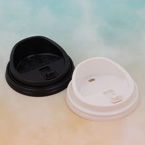 [홀더킹]12/16온스 롱개폐 종이컵 뚜껑 머그리드 롱리드 1 000개, 12/16온스 롱개폐-블랙