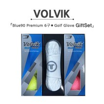 볼빅 프리미엄 블루90 컬러볼 6구 + 투썸 반피 장갑, 볼빅 6구+장갑(SIZE24