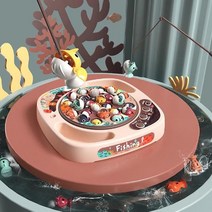 낚시놀이 돌 두돌 3세 아기 유아 장난감 회전 낚시 놀이 낚시게임 낚시대, 민트