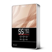 순간 가정용 온수기 전기 카페 업소용 220v 인스턴트 탱크리스 빠른 가열 탭 샤워, 빨간색