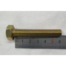 [볼트] 머쉰나사 육각볼트 M10 L60 철 천연색아연도금 10개