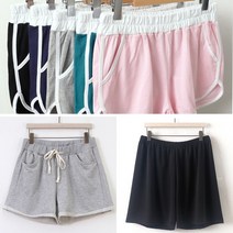 아이우먼 빅사이즈 밴딩 5부 와이드 팬츠 쿨 린넨 3부 반바지