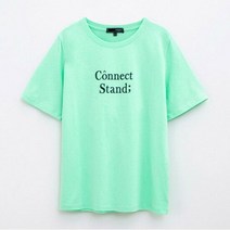 에이치커넥트 여성 컬러플 레터링티셔츠(3022113109805_301)