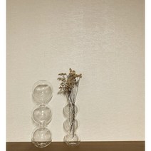 물방울 화병 컬러 버블유리화병 오브제 4type, 투명