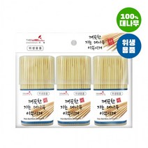 깨끗한 가는대나무이쑤시개 (사각케이스 320개입x3P)/3P요지/자작나무, 960개입, 1팩
