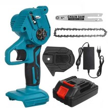 [해외]6 인치 무선 전기 톱 가지 치기 전기 톱 정원 나무 로깅 톱 Makiita 18V 배터리 용 2X 7500 Mah Li 배터리 포함, 배터리 없이