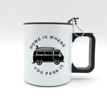 스텐이중 머그컵 캠핑머그컵 주문제작 밴 라이프, 중간