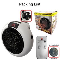 캠핑팬히터 900W 벽 전기 히터 미니 팬 데스크탑 가정용 편리한 난방 난로 라디에이터 따뜻한 기계 원격, CHINA, UK, White With Box