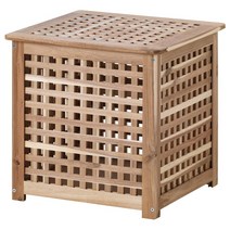 [withIKEA]이케아 아카시아나무 수납테이블 HOL 홀 50x50 cm, 이케아 디스플레이 Best 사례 제공