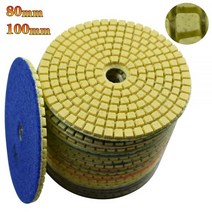 폴리싱패드 80mm 100mm 다이아몬드 연마 패드 3 4 습식 버프 디스크 연마재 샌딩용 대리석 화강암 콘크리트 연삭 조리대 석재, 1000, 3 inch