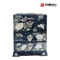 나전칠기 나비경첩 3단 미니 보석함