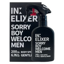 이넬릭서 바디스프레이 젠틀 레인 남성 향수 200ml, 1개