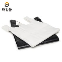패킹올 특대형 손잡이 흰색비닐봉투, 100매, 10L