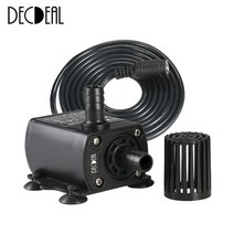 Decdeal 초 저소음 미니 브러시리스 워터펌프 수중모터 + 수도 호스 10m, DC12V, 6W