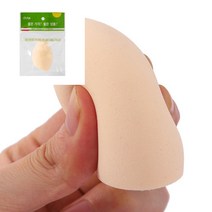 뷰티숍 메이크업 사선 퍼프 아이보리 미용용품 쿠션퍼프 퍼프클렌저, 상세페이지 참조