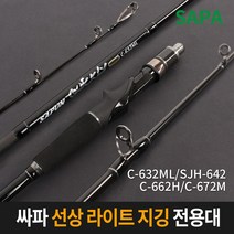 싸파 SAPUN 퀵클리 프라임 선상 라이트 지깅 낚시대/선상낚시 다운샷 외수질 바다낚시, 2.SJH-642 (다운샷)