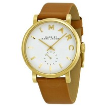 [해외]명품마크제이콥스시계 Marc Jacobs Baker White Dial Tan Leather Band Quartz Ladies Watch MBM1316