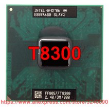 코어 2 듀오 T8300 CPU 캐시 2.40 GHz 800 MHz FSB 듀얼 965 칩셋 노트북 프로세서