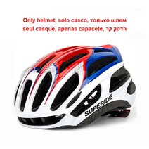접이식헬멧 레이저 방탄모 대두헬멧 포켓 벨헬멧 SUPERIDE 트레일 DH MTB 자전거 헬멧 안경 Ultralight 산, 01 Red Blue_02 L(57-63)