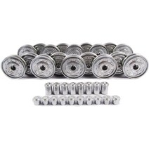 Mato Kingtiger Metal Upgraded Road Wheels with Bearings and Metal Cap for 1 16 Henglong 3888-1 3888A, 한개옵션0