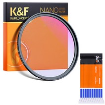 K amp F Concept 52mm-82mm 디지털 DSLR 카메라 렌즈 용 야간 스카이 스타 투명한 자연 필터 빛 오염 감소, [03] Filter 10pc APS-C, [01] 52mm