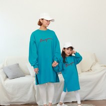 엄마딸커플룩 봉쥬르자수원피스 롱티