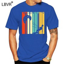 카이트 서핑 레트로 카이트 서핑 남성 티셔츠 있는 자동차 링 오버사이즈 코튼 크루넥 반팔, 13 SkyblueMenX85731_04 M