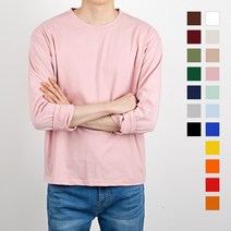 스타일에스 IT 남녀공용 무지 싱글 긴팔 티셔츠 쭉티