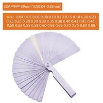 시트 필러 게이지 미터법 두께 블레이드 갭 태핏 밸브 측정 레이아웃 도구, 1.89A32