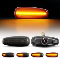 LED 다이나믹 사이드 마커 라이트 턴 시그널 램프 현대 i30 CW FD 그랜저 TG Avante Elantra Touring KIA Ceed Carens Rondo141778, Dynamic Smoke