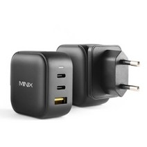 [(주)스트림텍] StreamTech MINIX NEO P1 USB-PD/QC3.0 66W 3포트 GaN 충전기, 단일옵션