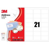 3M 일반형 주소용 라벨 21321/21칸/100매, 없음