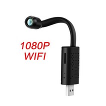 고속카메라 초고속카메라 미니 4K 스마트 와이파이 USB 실시간 감시 IP HD 1080P P2P CCTV 비전 모션 감지 루프 녹화 S, 04 With 64GB Card, 01 1080P WIFI