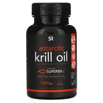 스포츠 리서치 아스타잔틴 함유 크릴 오일500mg 소프트젤 120정, 60 정, 1000mg