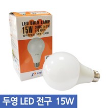 두영 LED전구 모음, 두영 LED전구 15W_전구색(오렌지빛), 1개