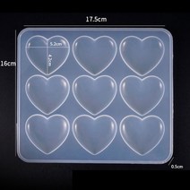 레진아트 레진공예 실리콘몰드 diy 공예 레진 실리콘 석고방향제만들기 비누만들기 심심할때할만한것 원데이클래스 금형 도구 레진아트 레진 레진 석고방향제 비누 원데이클래스, 9 하트