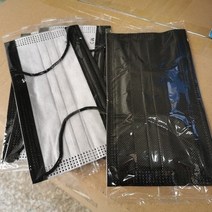 일회용마스크 블랙&화이트 개별포장 낱개구매가능, 상세페이지 참조