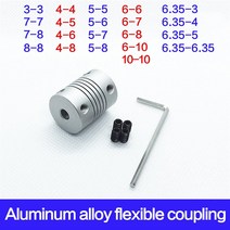 커플링 CNC 모터 조 샤프트 플렉시블 1PC MINGPING (Size : 6.35mm 4mm), 09 5mm 7mm