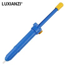 납땜제거펌프 luxianzi 확장 디솔더링 리바운드 스프링 포함 플라스틱 디솔더링 주석 진공 주석 솔더 용접 도구, 푸른