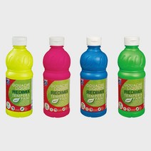 르프랑 레디믹스 리퀴드 템페라 형광 과슈물감 500ml, 분홍