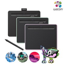 와콤 인튜어스 타블렛 CTL-4100WL(클립스튜디오 소프트웨어 증정), 피스타치오 그린