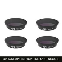DJI 아바타용 렌즈 필터 세트 UV CPL ND NDPL8/16/32/64 키트 드론 카메라 보호기 광학 유리 액세서리, 4in1 NDPL