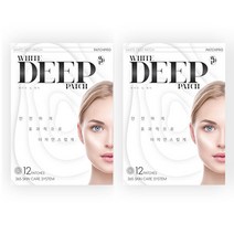 1+1 패치프로 화이트 딥 마이크로 니들 패치 12매입, 단품