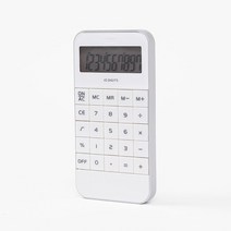 10자리 스마트 터치 전자계산기 휴대용계산기 화이트, 없음