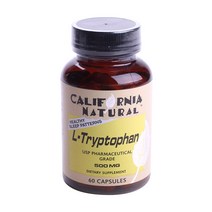 캘리포니아내츄럴 L-트립토판 500mg 캡슐, 60개입, 1개