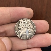 화폐수집 동전수집 주화 21mm 재미 있은 숙녀 니켈 기념품 도금 골동품 소장 동전 실제 고대 복제본, 04 4